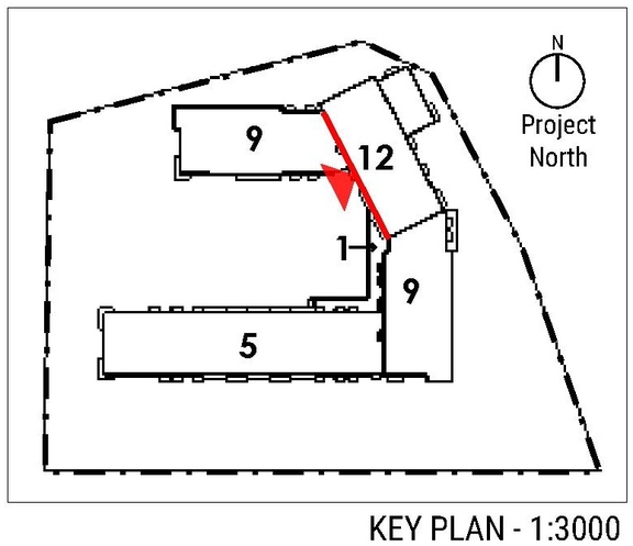 Construction site plan for project from page 64 of the file '2025-03-13 - UDRP Report - D02-02-24-0086'