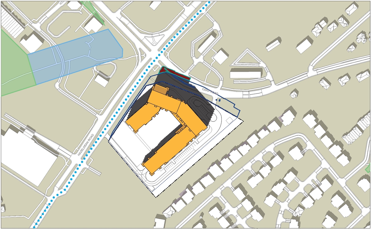 Construction site plan for project from page 88 of the file '2025-03-13 - UDRP Report - D02-02-24-0086'