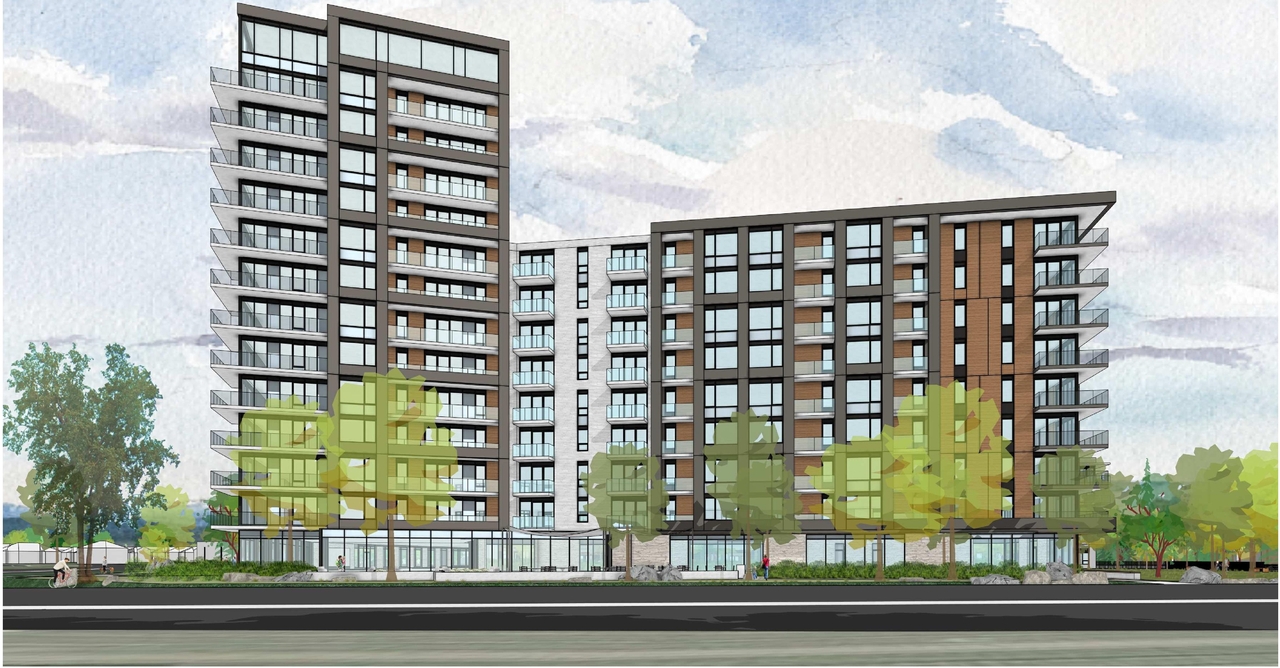 Rendering of building from page 45 of the file '2025-04-03 - UDRP DESIGN BRIEF - D02-02-24-0086'