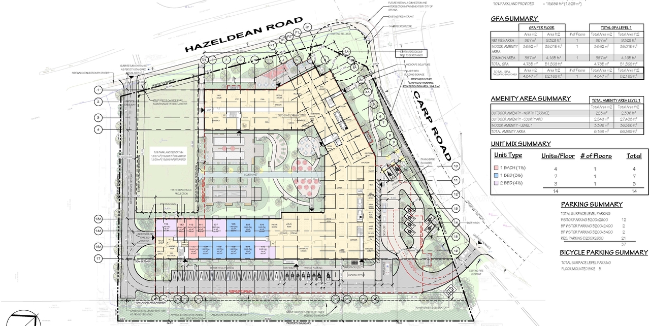 Construction site plan for project from page 57 of the file '2025-04-03 - UDRP DESIGN BRIEF - D02-02-24-0086'