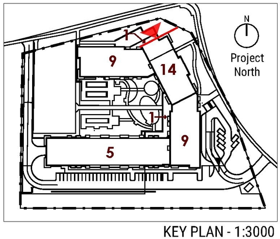 Construction site plan for project from page 62 of the file '2025-04-03 - UDRP DESIGN BRIEF - D02-02-24-0086'