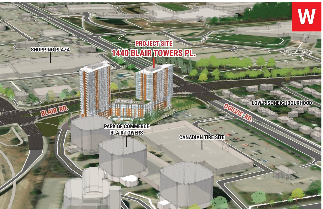 Construction site plan for project from page 15 of the file '2025-03-20 - UDRP Report - D02-02-24-0089'