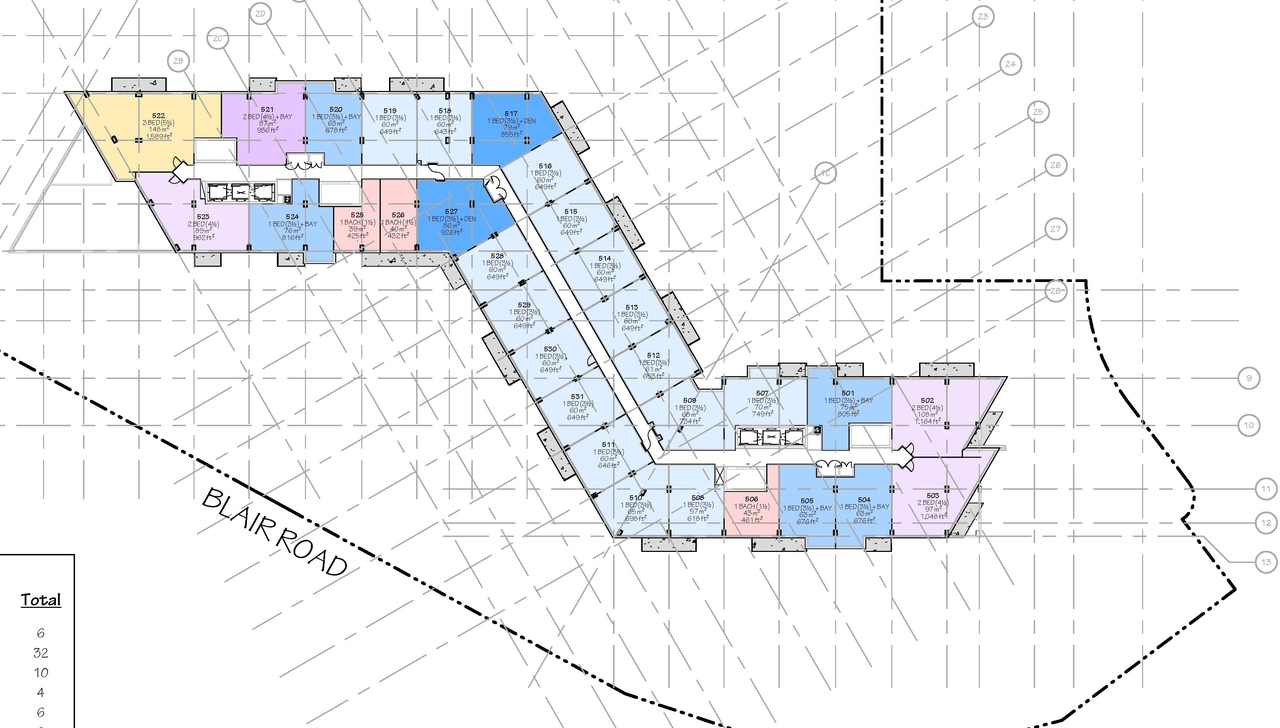 Construction site plan for project from page 48 of the file '2025-03-20 - UDRP Report - D02-02-24-0089'