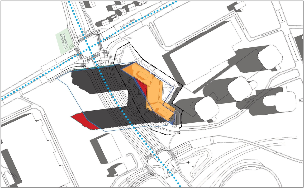 Construction site plan for project from page 62 of the file '2025-03-20 - UDRP Report - D02-02-24-0089'
