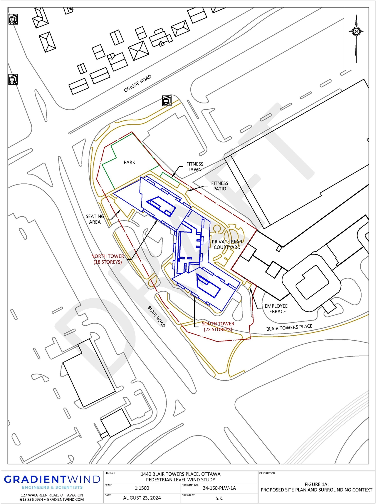 Construction site plan for project from page 126 of the file '2025-03-20 - UDRP Report - D02-02-24-0089'