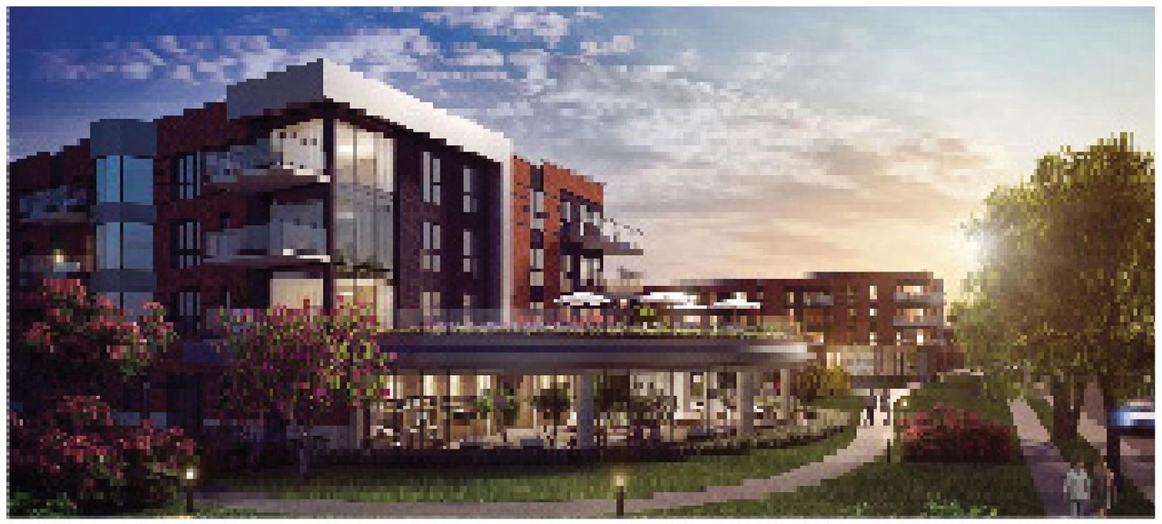 Rendering of building from page 2 of the file '2025-03-20 - Urban Design Brief - D02-02-24-0089'