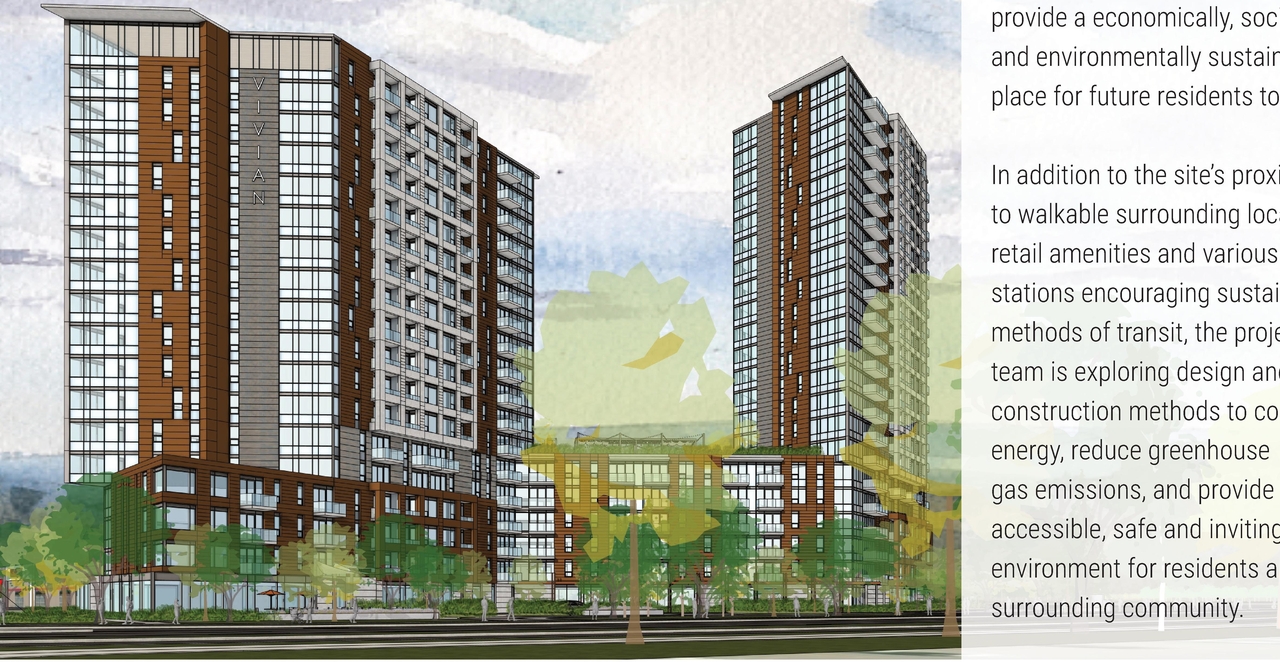 Rendering of building from page 17 of the file '2025-03-20 - Urban Design Brief - D02-02-24-0089'
