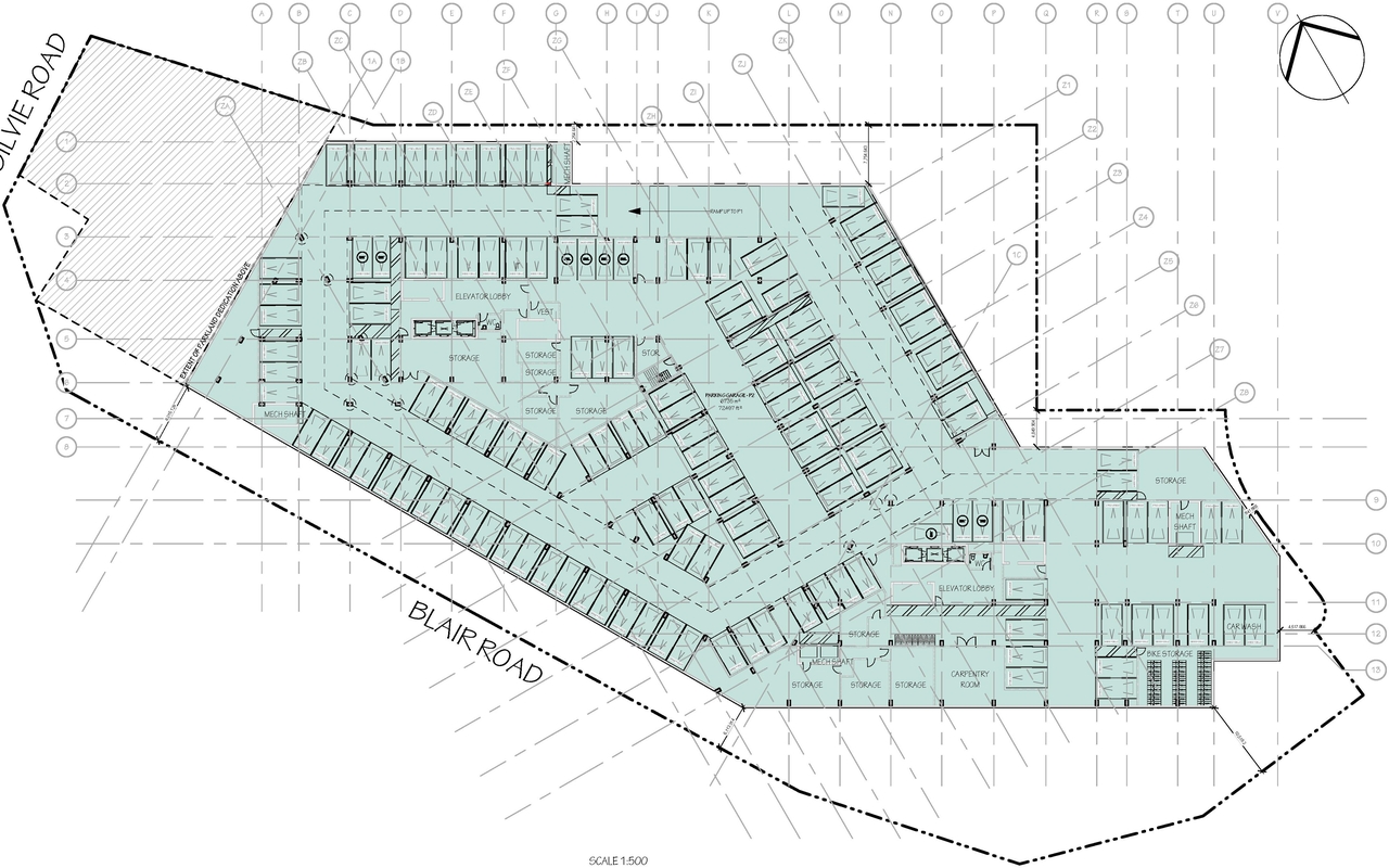 Construction site plan for project from page 45 of the file '2025-03-20 - Urban Design Brief - D02-02-24-0089'