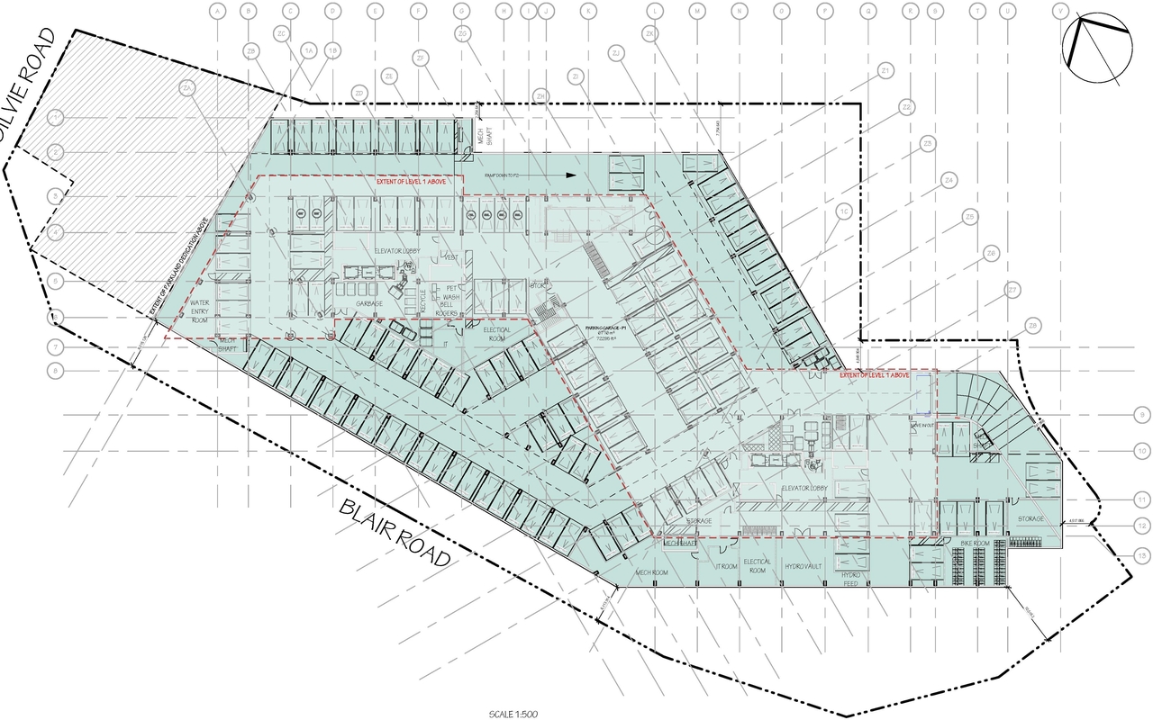 Construction site plan for project from page 46 of the file '2025-03-20 - Urban Design Brief - D02-02-24-0089'