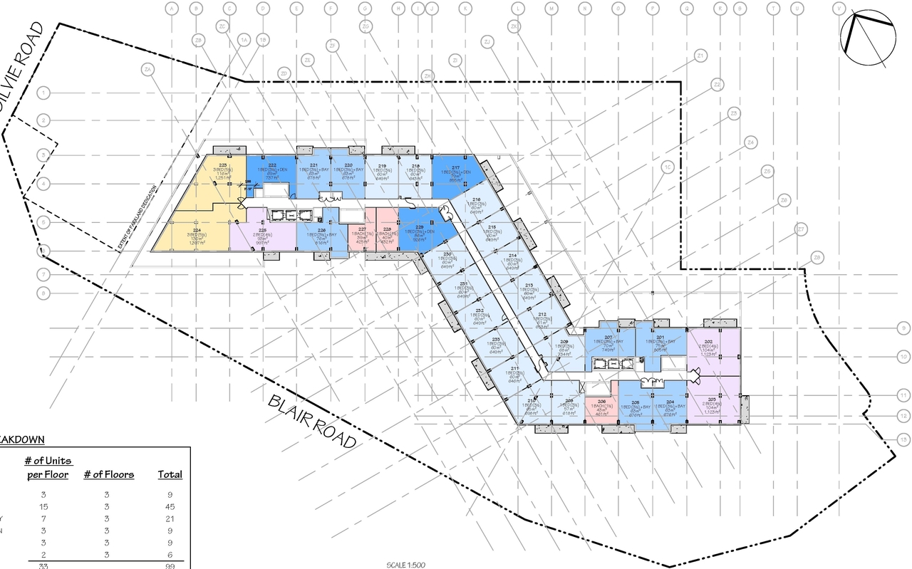 Construction site plan for project from page 48 of the file '2025-03-20 - Urban Design Brief - D02-02-24-0089'