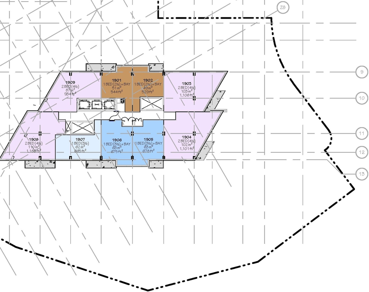 Construction site plan for project from page 53 of the file '2025-03-20 - Urban Design Brief - D02-02-24-0089'