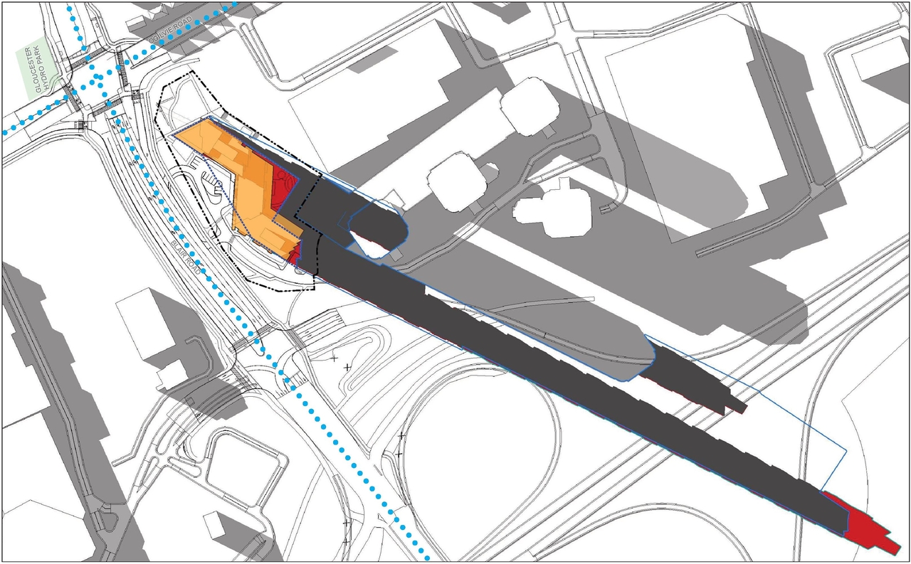 Construction site plan for project from page 75 of the file '2025-03-20 - Urban Design Brief - D02-02-24-0089'