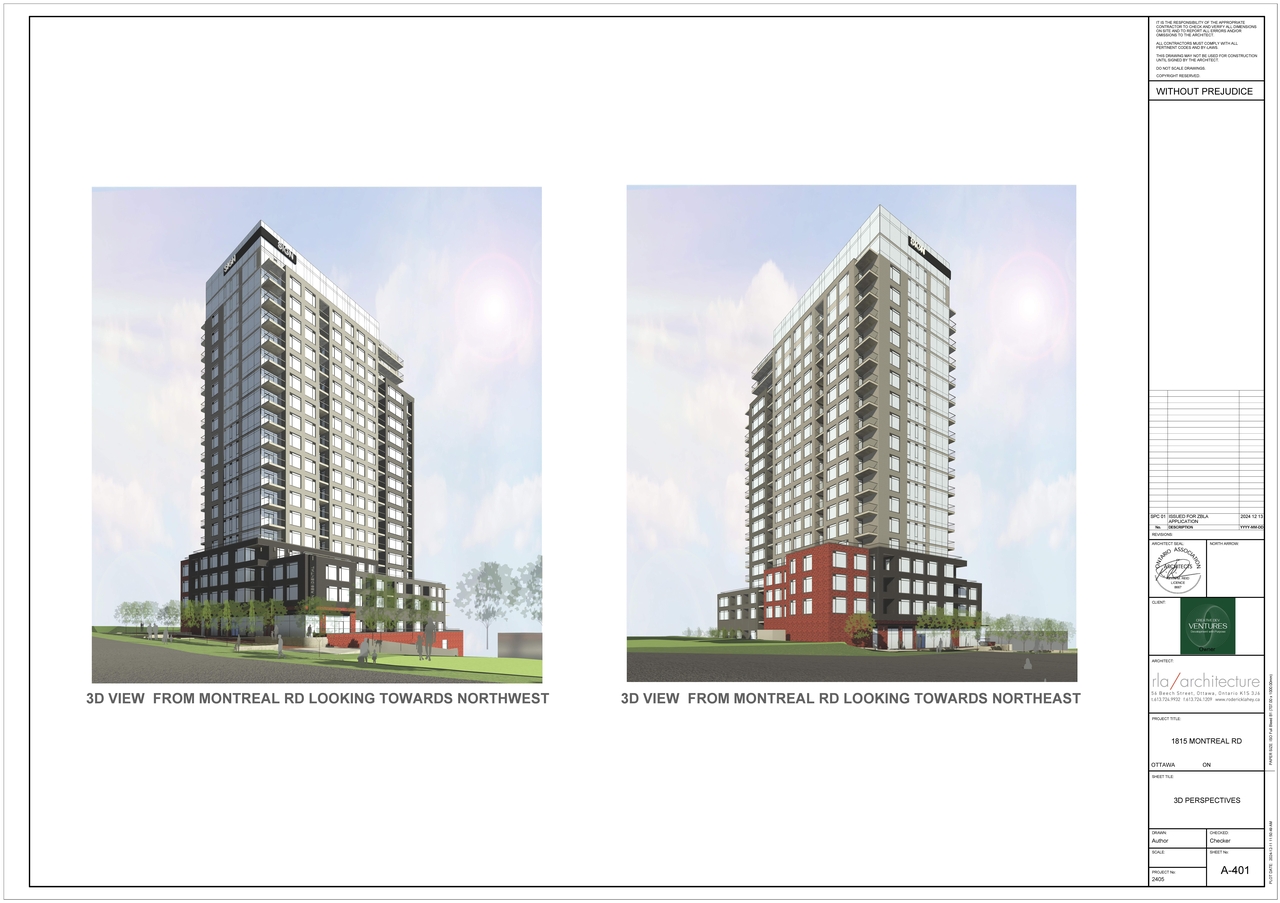 Rendering of building from page 1 of the file '2024-12-24 - 3D Renderings - D02-02-24-0091'