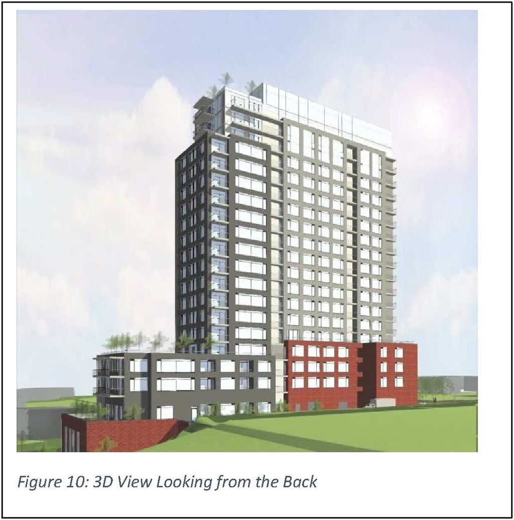 Rendering of building from page 7 of the file '2024-12-24 - Urban Design Brief Rev 2 - D02-02-24-0091'