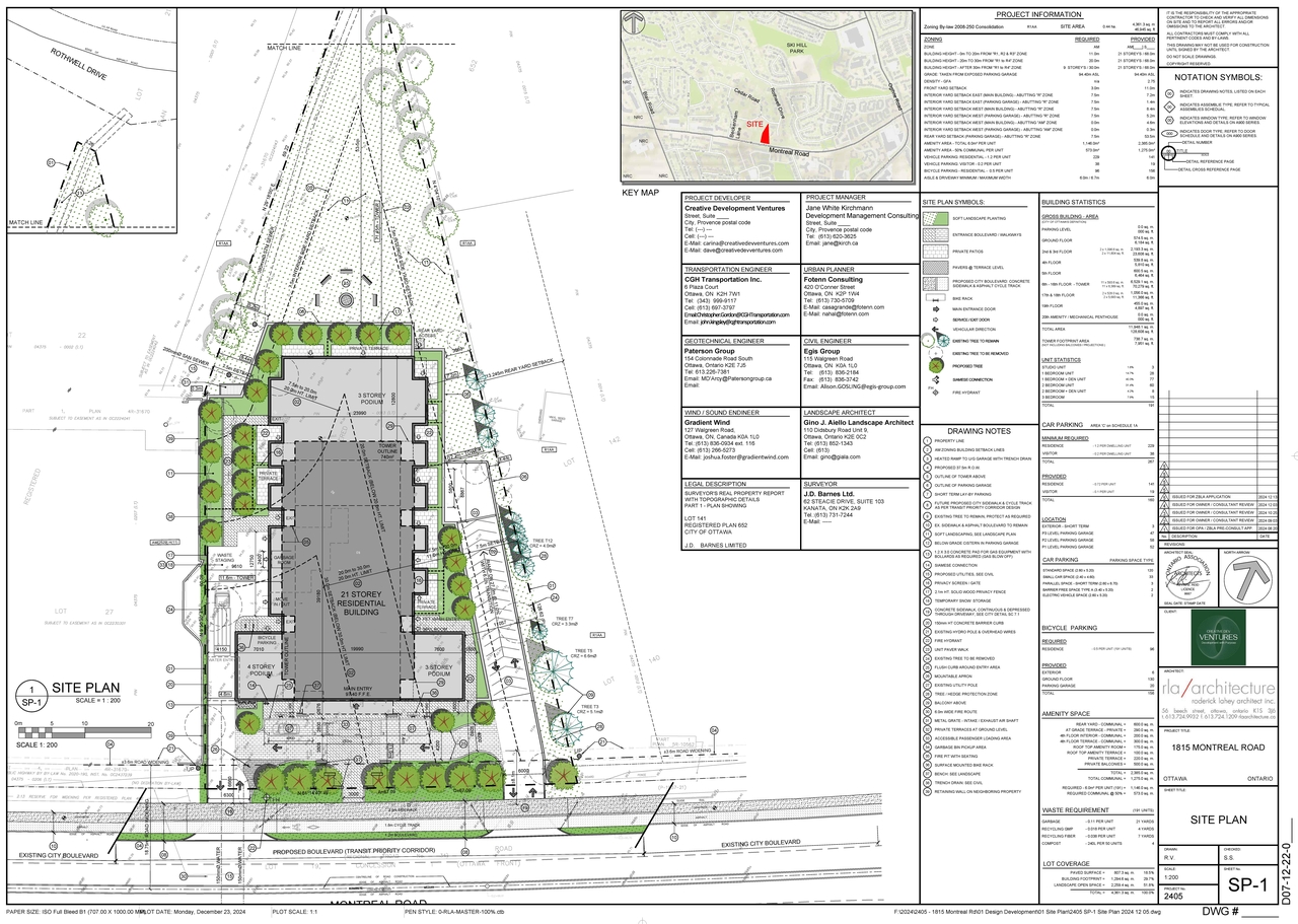Construction site plan for project from page 21 of the file '2024-12-24 - Urban Design Brief Rev 2 - D02-02-24-0091'