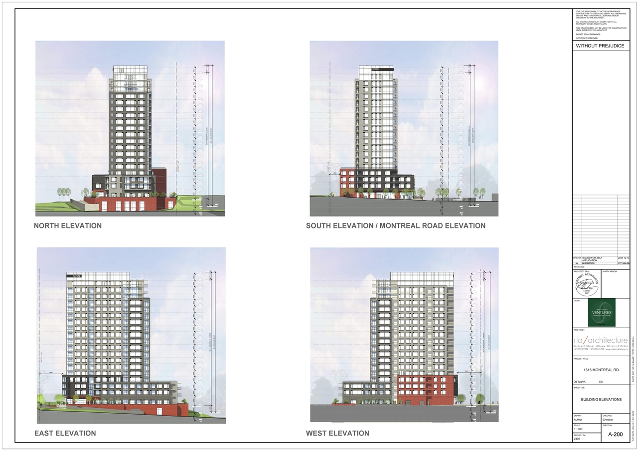 Rendering of building from page 25 of the file '2024-12-24 - Urban Design Brief Rev 2 - D02-02-24-0091'