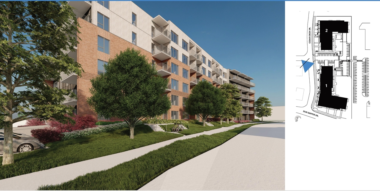Rendering of building from page 7 of the file '2025-05-12 - Renderings - D02-02-25-0005'