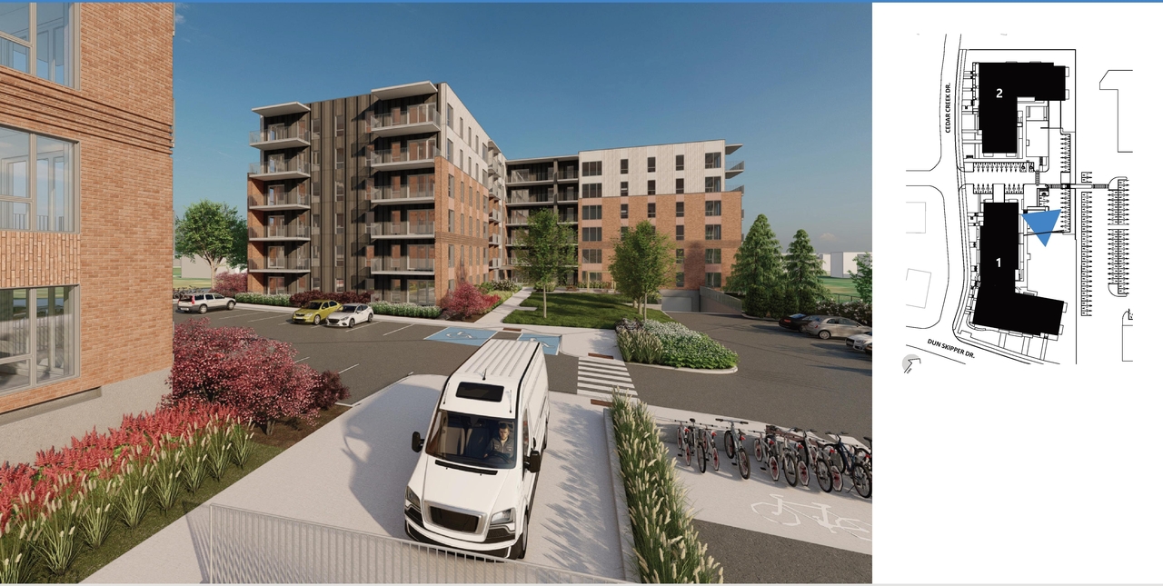 Rendering of building from page 18 of the file '2025-05-12 - Renderings - D02-02-25-0005'