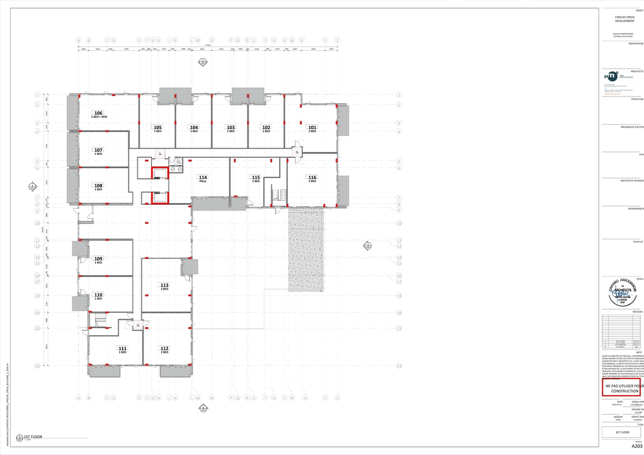 Floor plan for project from page 5 of the file '2025-05-12 - Building 2 Floor Plans & Elevations - D02-02-25-0005'