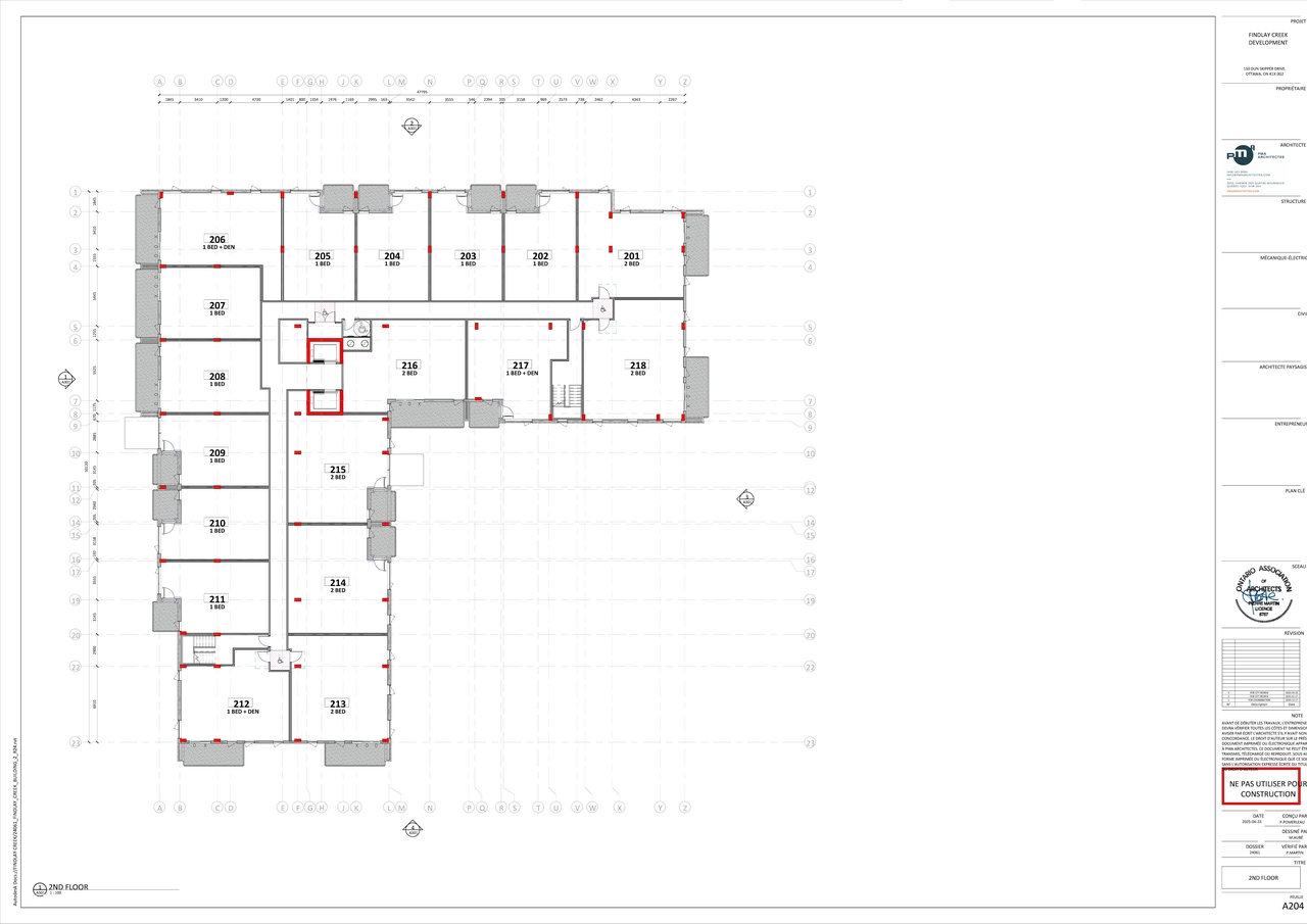 Floor plan for project from page 6 of the file '2025-05-12 - Building 2 Floor Plans & Elevations - D02-02-25-0005'