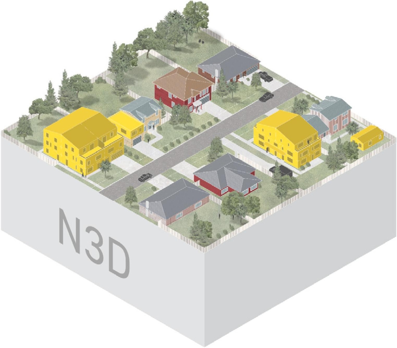 Construction site plan for project from page 9 of the file 'neighbourhood_renderings'