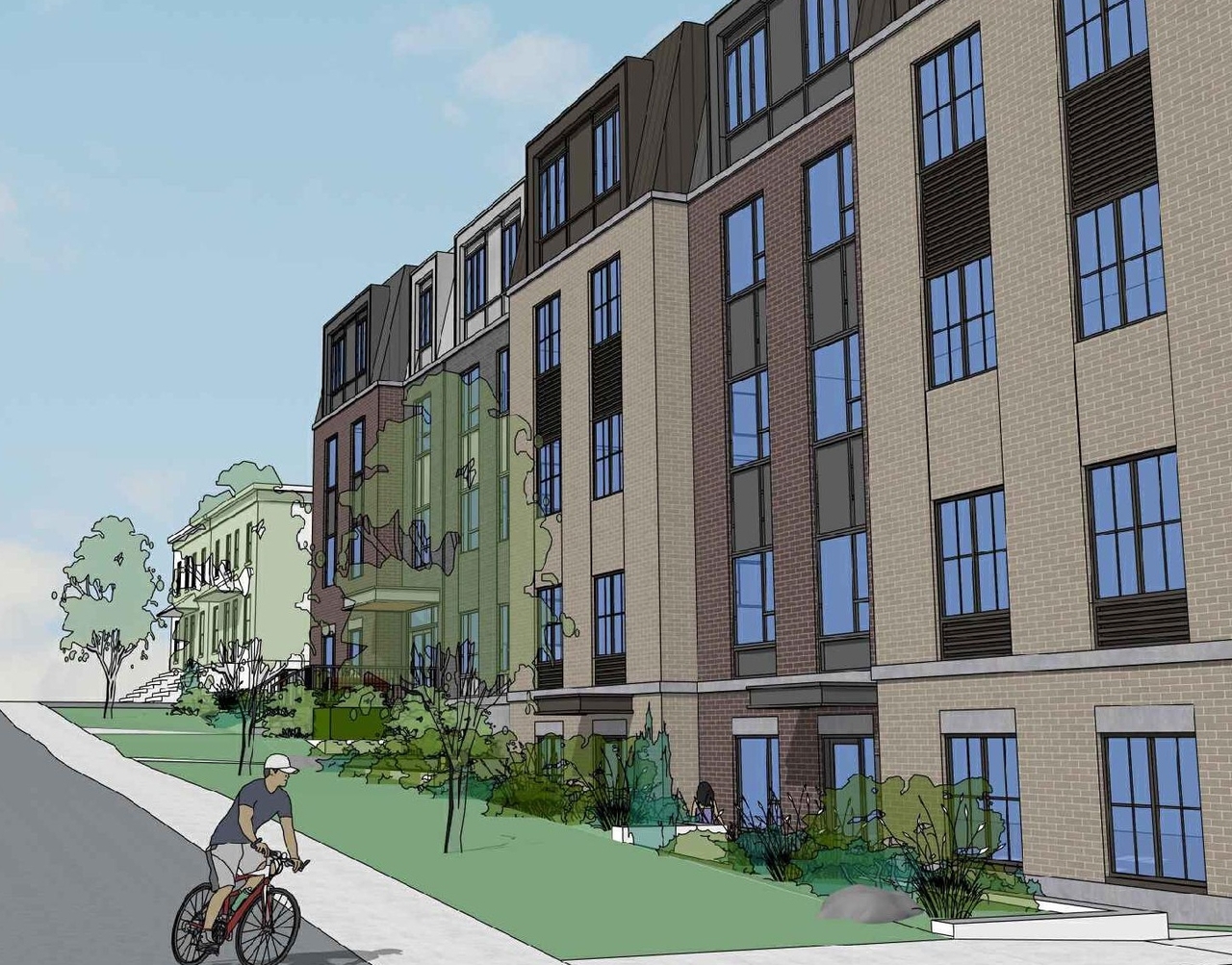 Rendering of building from page 1 of the file '2025-04-17 - Renderings - D02-02-25-0013'