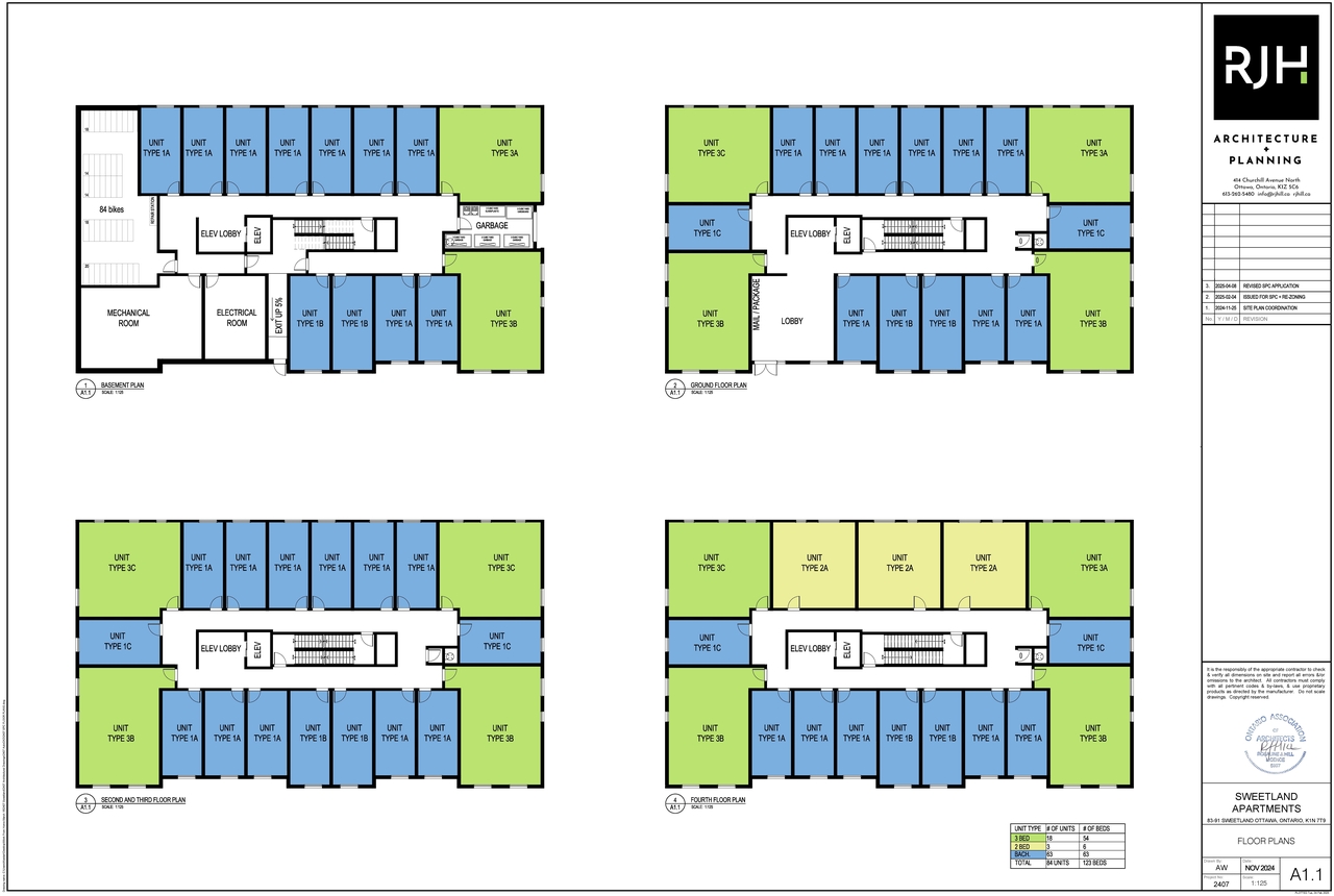 Floor plan for project from page 1 of the file '2025-04-17 - Floor Plans - D02-02-25-0013'