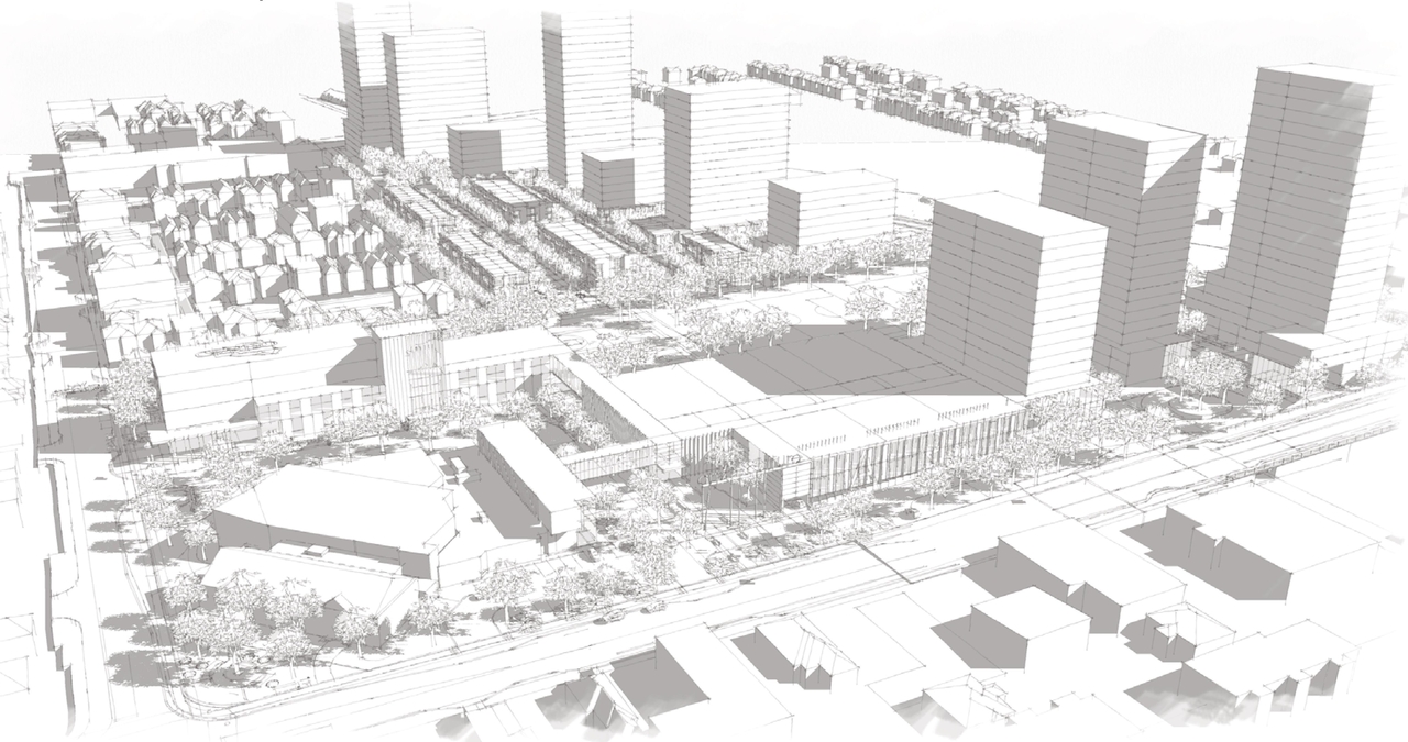Rendering of building from page 5 of the file '2025-03-05 - Urban Design Review Panel Report - D02-02-25-0015'
