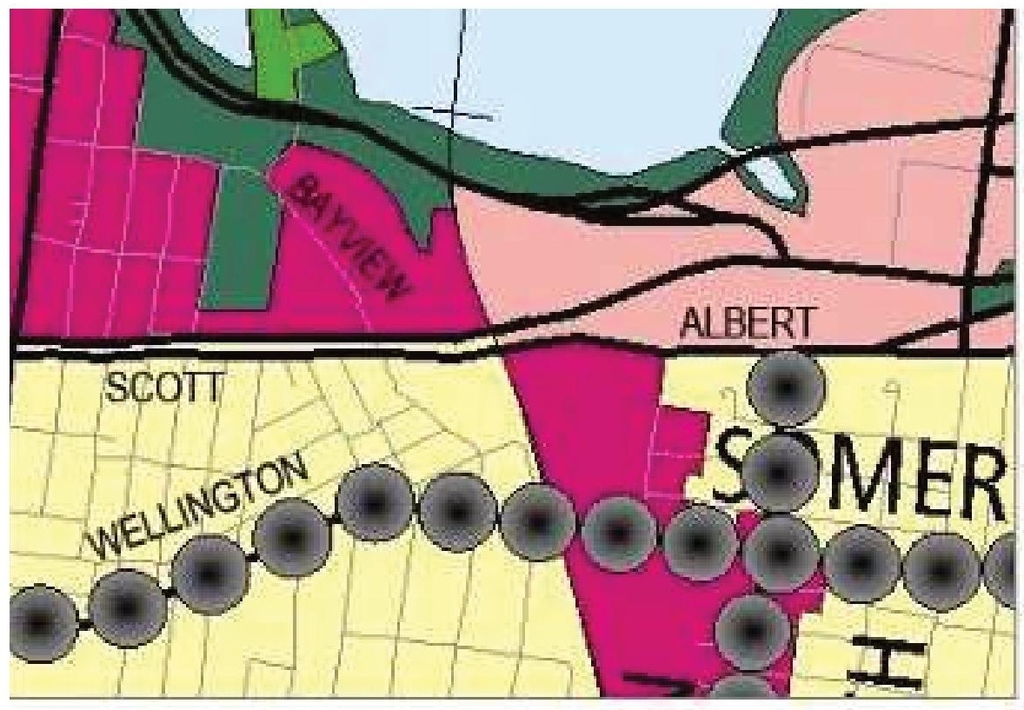 Construction site plan for project from page 6 of the file '2025-03-05 - Urban Design Review Panel Report - D02-02-25-0015'