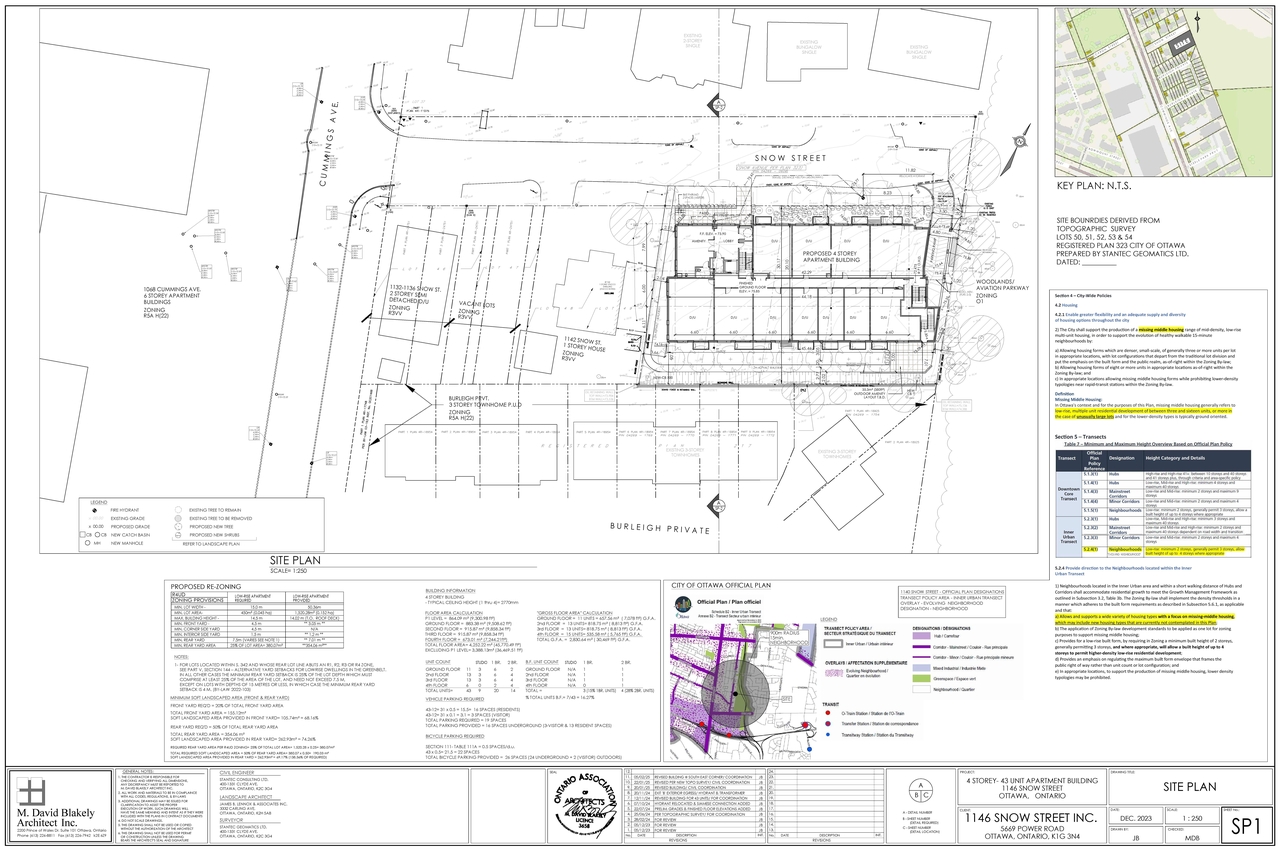 Construction site plan for project from page 9 of the file '2025-03-07 - Design Brief - D02-02-25-0016'