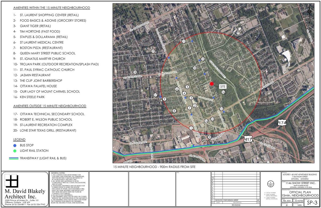Construction site plan for project from page 11 of the file '2025-03-07 - Design Brief - D02-02-25-0016'