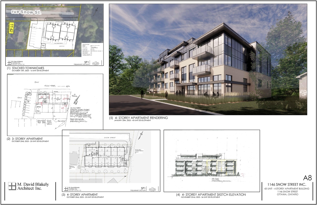 Rendering of building from page 20 of the file '2025-03-07 - Design Brief - D02-02-25-0016'