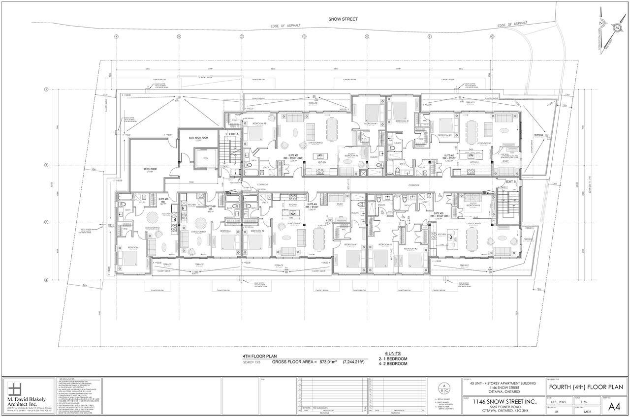 Floor plan for project from page 4 of the file '2025-03-07 - Floor Plans 1 to 5 - D02-02-25-0016'