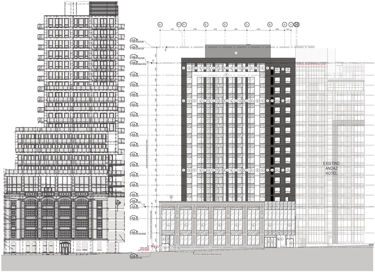 Rendering of building from page 26 of the file '2025-03-25 - Urban Design Brief - D02-02-25-0020'