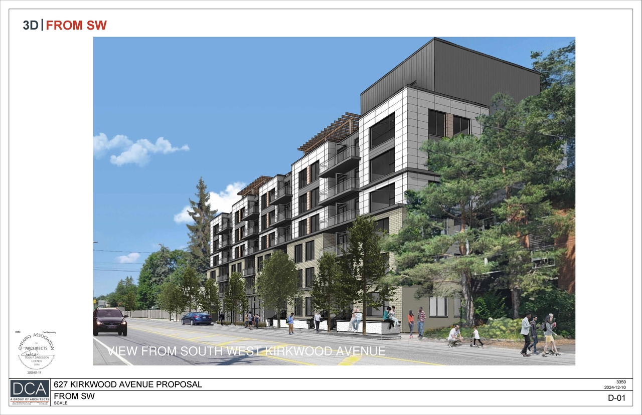 Rendering of building from page 1 of the file '2025-04-01 - Renderings - D02-02-25-0021'