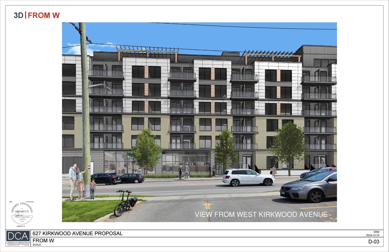 Rendering of building from page 3 of the file '2025-04-01 - Renderings - D02-02-25-0021'