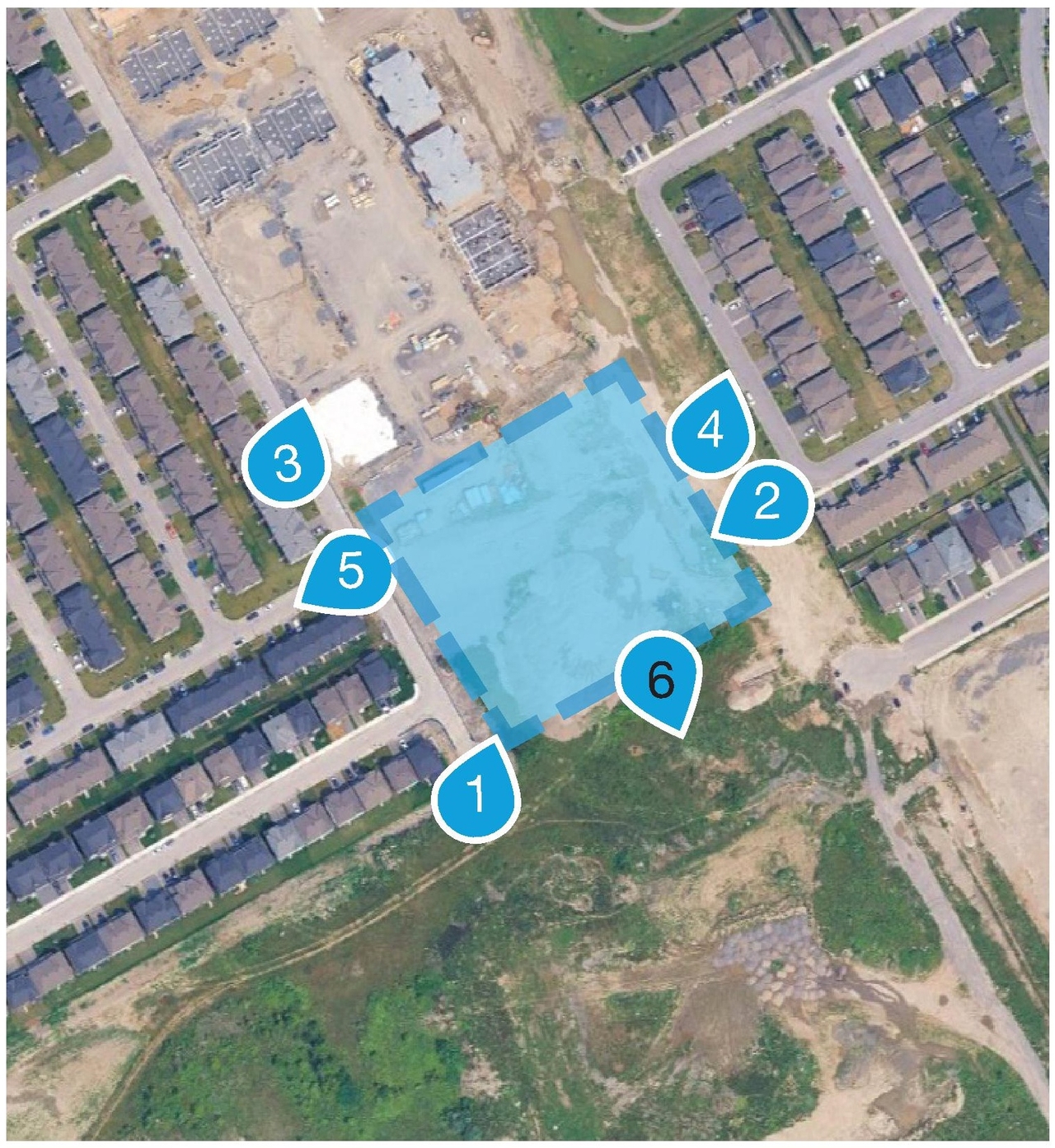 Construction site plan for project from page 7 of the file '2025-05-16 - Urban Design Brief - D02-02-25-0031'