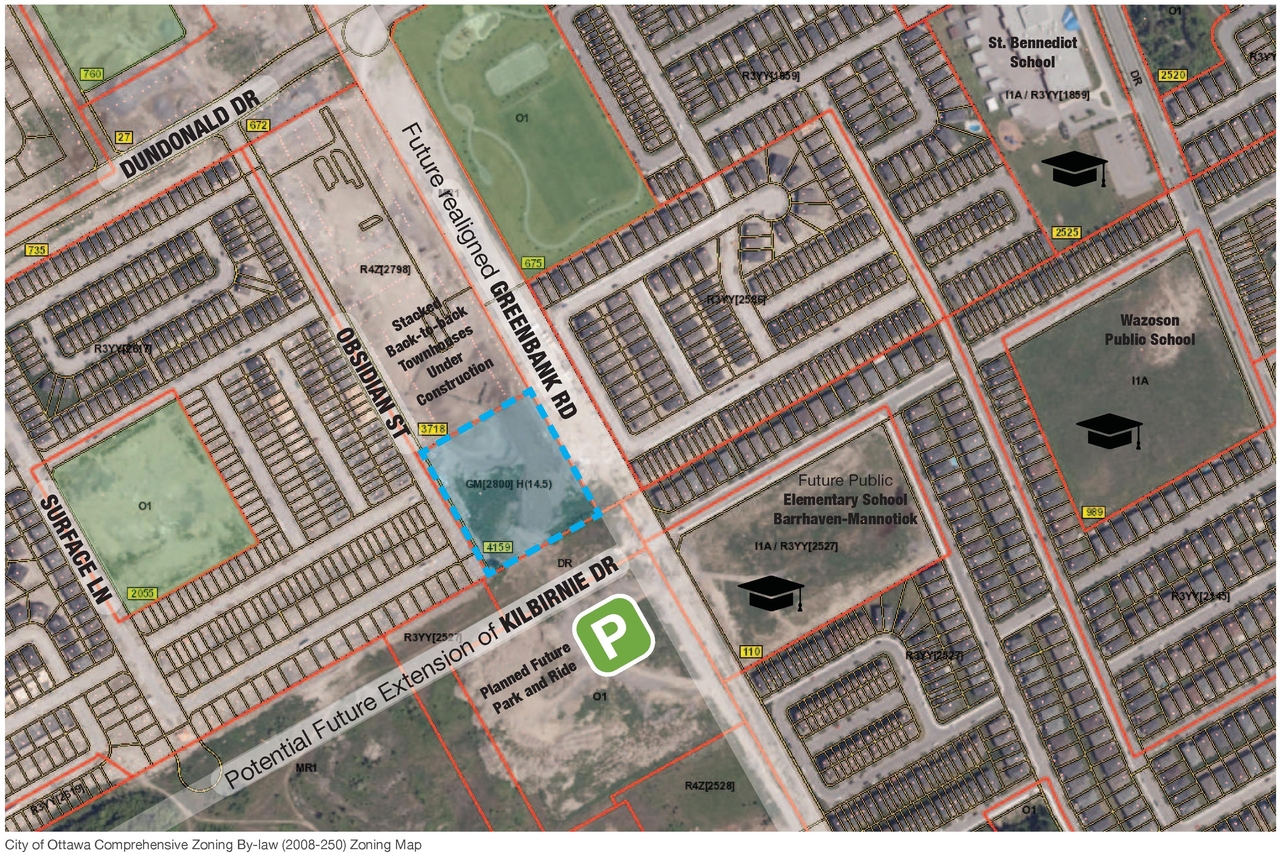 Construction site plan for project from page 11 of the file '2025-05-16 - Urban Design Brief - D02-02-25-0031'
