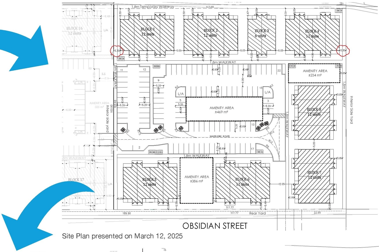 Construction site plan for project from page 14 of the file '2025-05-16 - Urban Design Brief - D02-02-25-0031'