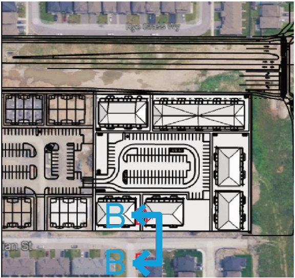 Construction site plan for project from page 21 of the file '2025-05-16 - Urban Design Brief - D02-02-25-0031'