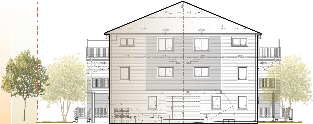 Rendering of building from page 21 of the file '2025-05-16 - Urban Design Brief - D02-02-25-0031'