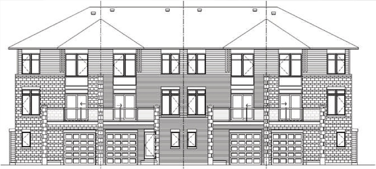 Rendering of building from page 7 of the file '2025-05-30 - Design Brief and Planning Rationale - D02-02-25-0036'