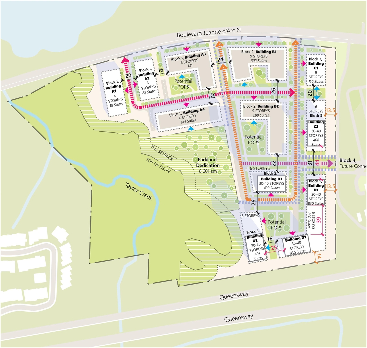 Construction site plan for project from page 11 of the file '2025-06-02 - Design Brief - D02-02-25-0037'
