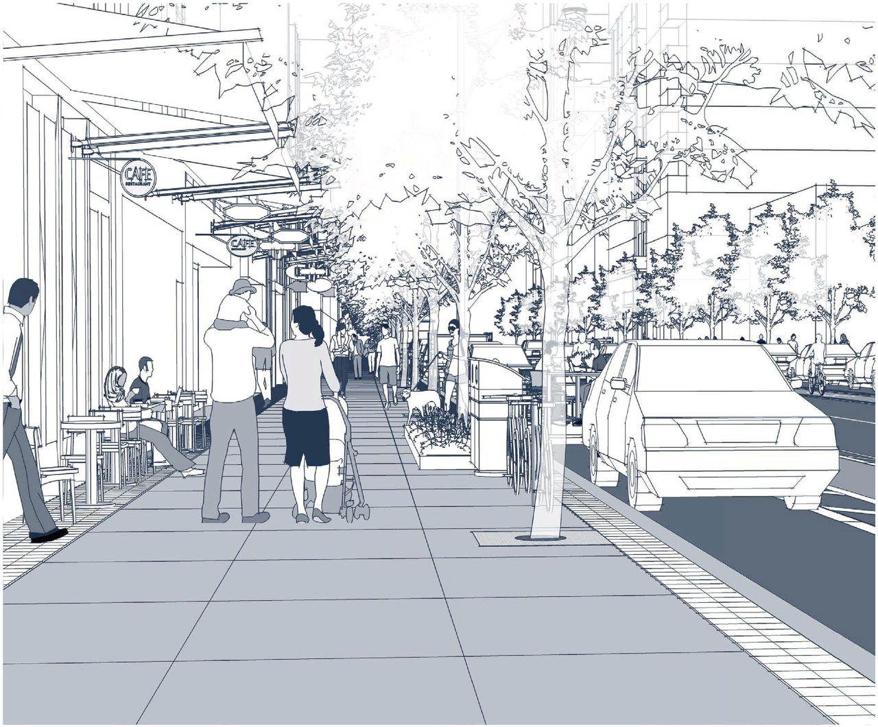 Rendering of building from page 18 of the file '2025-06-02 - Design Brief - D02-02-25-0037'