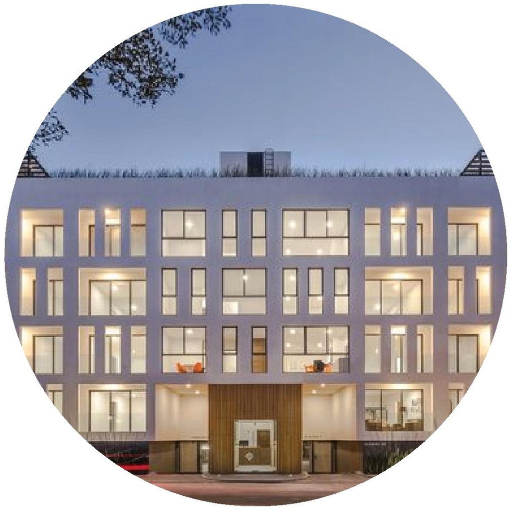 Rendering of building from page 23 of the file '2025-06-02 - Design Brief - D02-02-25-0037'