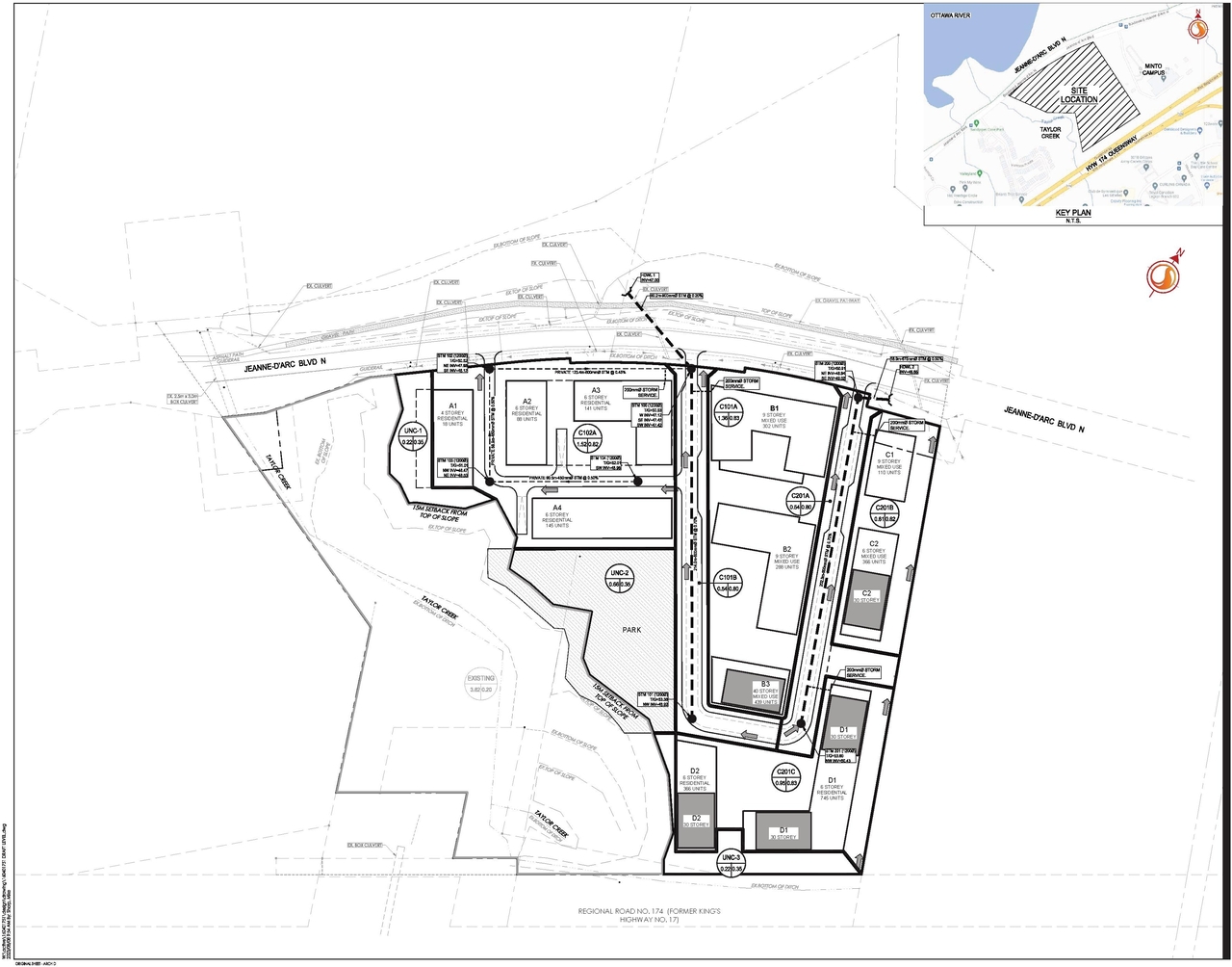 Construction site plan for project from page 61 of the file '2025-06-02 - Design Brief - D02-02-25-0037'