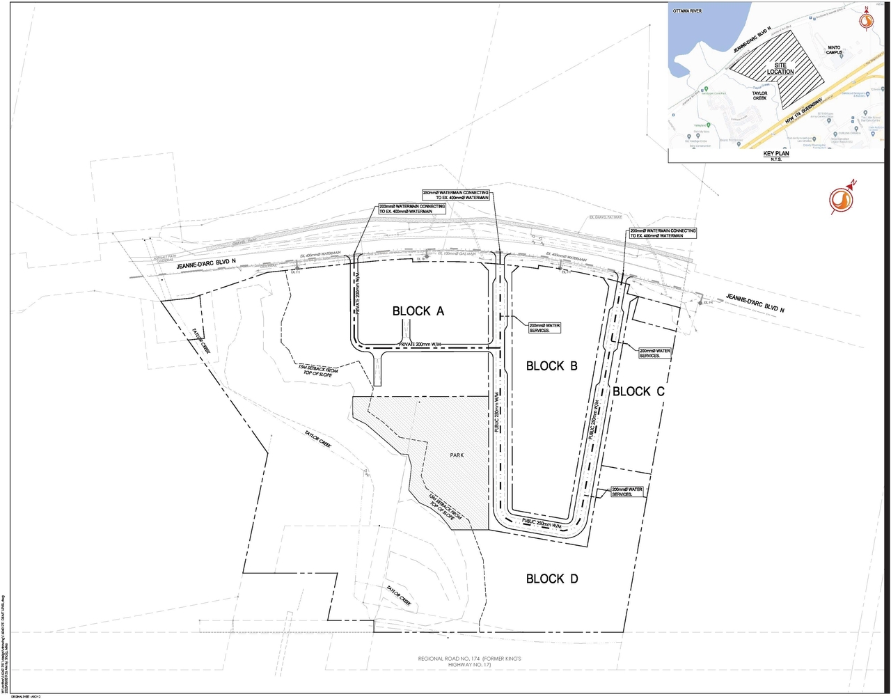 Construction site plan for project from page 63 of the file '2025-06-02 - Design Brief - D02-02-25-0037'