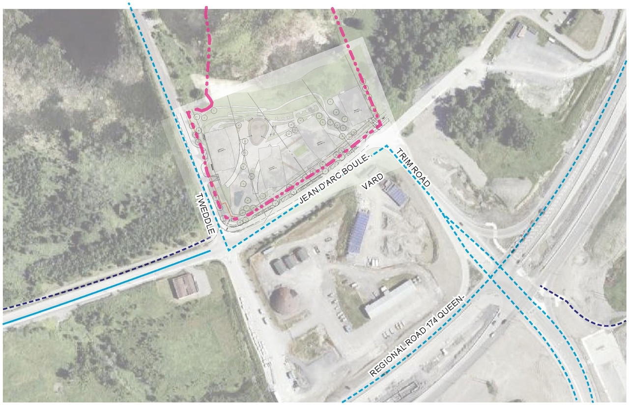 Construction site plan for project from page 33 of the file '2025-06-02 - Design Brief - D02-02-25-0038'