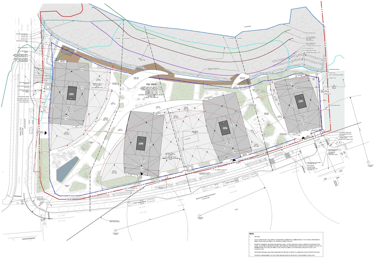 Construction site plan for project from page 36 of the file '2025-06-02 - Design Brief - D02-02-25-0038'