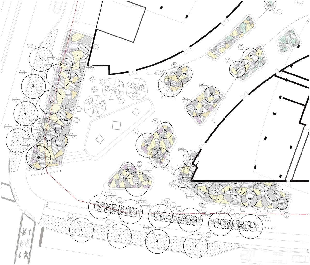 Construction site plan for project from page 15 of the file '2025-10-07 - Design Brief - D02-02-25-0038'
